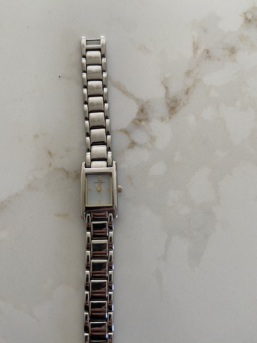 Anne Klein Ladies Watch Stainless Bracelet White Rectangular Dial Rare Amazon.com: Anne Klein Women main image 2