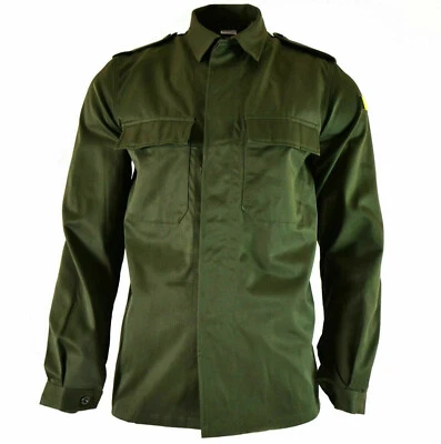 Veste De Champ Militaire De L'Armée Belge BDU Olive Verte Surplus Vintage - Photo 1/2