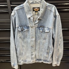 Harley Davidson 2003 100 Year Anniversary Cotton Motorcycle Jean Jacket Women 2W