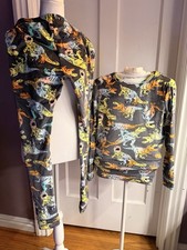Cat  Jack Boy  s Super Soft Fleece Dinosaur Pajamas Size 14