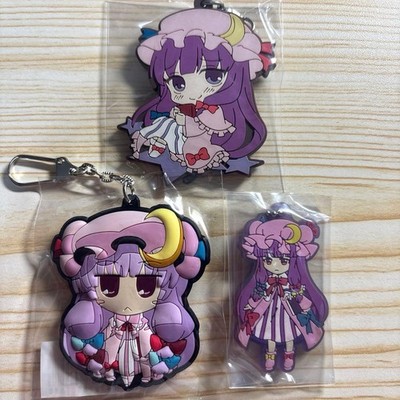 Touhou Project Patchouli Wissen Kautschukband Schlüsselanhänger 3-teiliges Se...