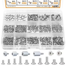 500PCS M.2 SSD Screw Kit M.2 SSD Mounting Screws Motherboard Standoffs M.2 M2...