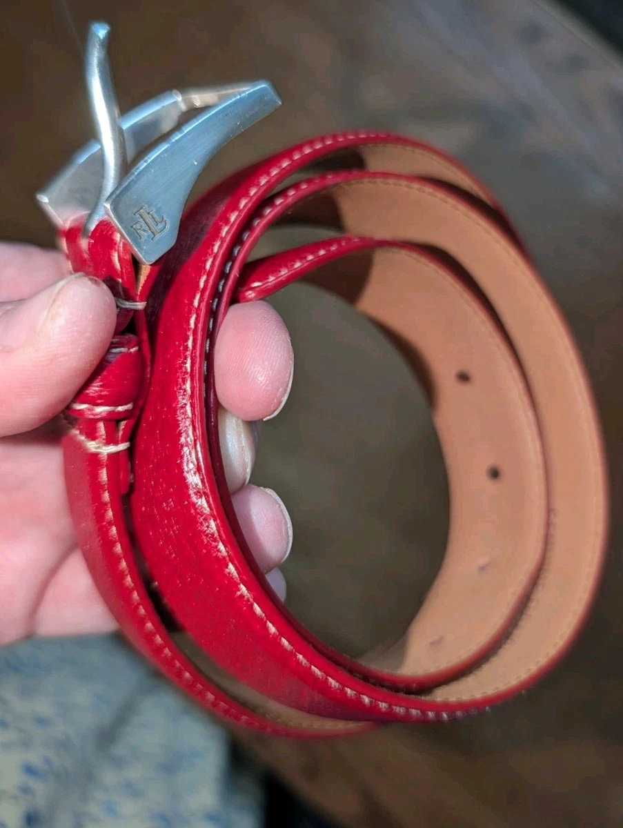 Lauren Ralph Lauren Leather Red Belts for Women for sale | eBay display picture 1
