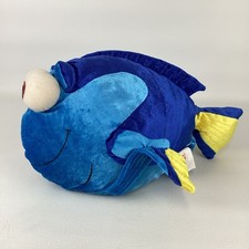 Disney Store Finding Nemo Dory 16" Plush Bean Bag Stuffed Animal Toy Blue Tang