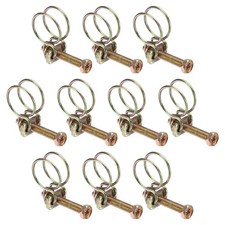 10Pcs 13-16mm Adjustable Double Wire Hose Clamp for Pump Hose