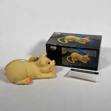 Vintage CUTE Plastic Pig Push Button Corded Telephone Tested Taiwan Farm Animal