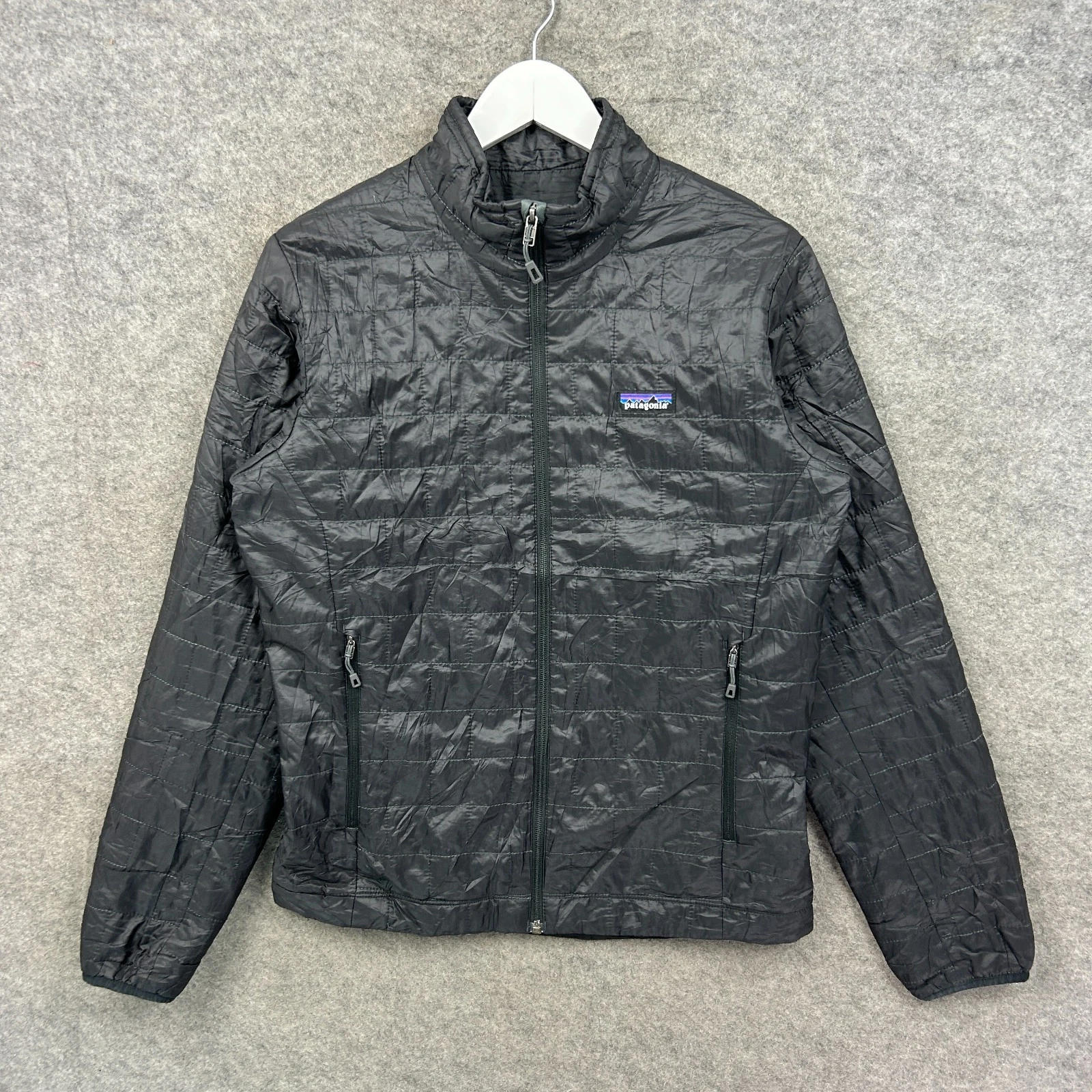Patagonia Jacket Mens Small Black Nano Puff Primaloft Insulated Quilted Coat Top