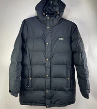 LL Bean Men’s LT  Mountain Classic Down Parka Hooded Jacket Downtek Pertex