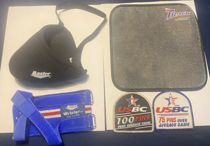 Master Wrister Wrist Support, Track Cleaning Pad, USBC Patches Lot