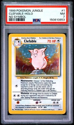 ピッピ ピクシー Clefable 旧裏 Old Back モンボホロ Holo Pokémon TCG Clefable Jungle 1/64 Holo Unlimited Holo Rare for sale