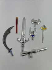 Vintage Plastic Toy Parts Swords, Sabre, Tridents, Torch, Gun