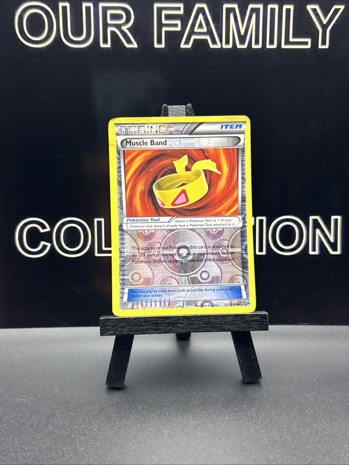 Pokemon Muscle Band 121/146 XY Base Expanded GLC League Promo Reverse Holo 2014