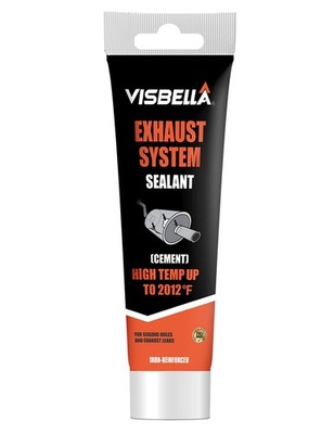 Visbella Auto Vehicle Exhaust System Sealant, Non-Slumping Professional Grey