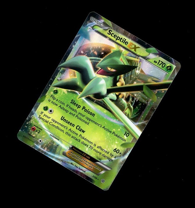 2015 Pokemon SCEPTILE EX FULL ART HOLO 7/98 RARE! PLAY Ancient Origins