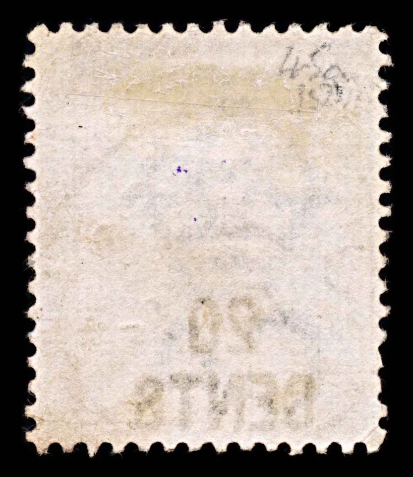 5954 Hong Kong SG45a 20c sobre 30c Gris Verde 1891. Sc#52 Mi48Ib Usado. C£150 Foto 4 de 4