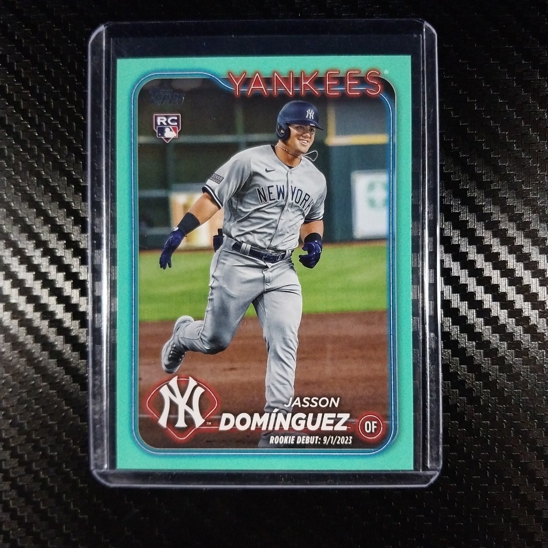 2024 Topps Update Series Baseball Jasson Dominguez #US175 Aqua (RC)