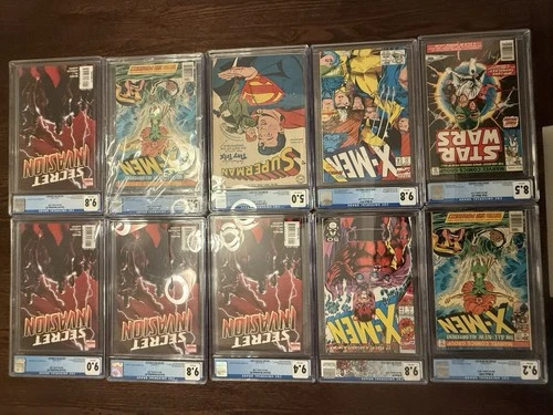 10 CGC Graded Comic Lot No Reserve! (2) X-Men #101 9.2 & 5.5+ Star Wars #1 8.5