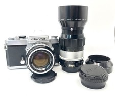 Nikon Nikomat Nikkormat FT2 Film Camera 50mm F/1.4 135mm F/3.5 Lens Set DDP