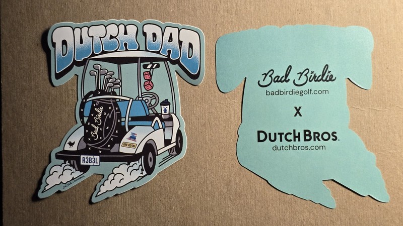 Lot Of 4!!!     DUTCH BROS JUNE 21 FATHERS DAY STICKER 2026