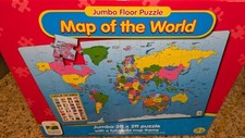 The Learning Journey Map of the World 50 Piece Floor Puzzle 3' x 2'  Dec. 2016