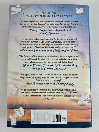 The Summer Of Lost Letters YA Hannah Reynolds Hard Cover Dust Jacket 2021 Love - Picture 2 of 14