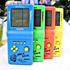 Console gioco Tetris portatile retrò grande schermo bambini puzzle tascabile giocattolo
