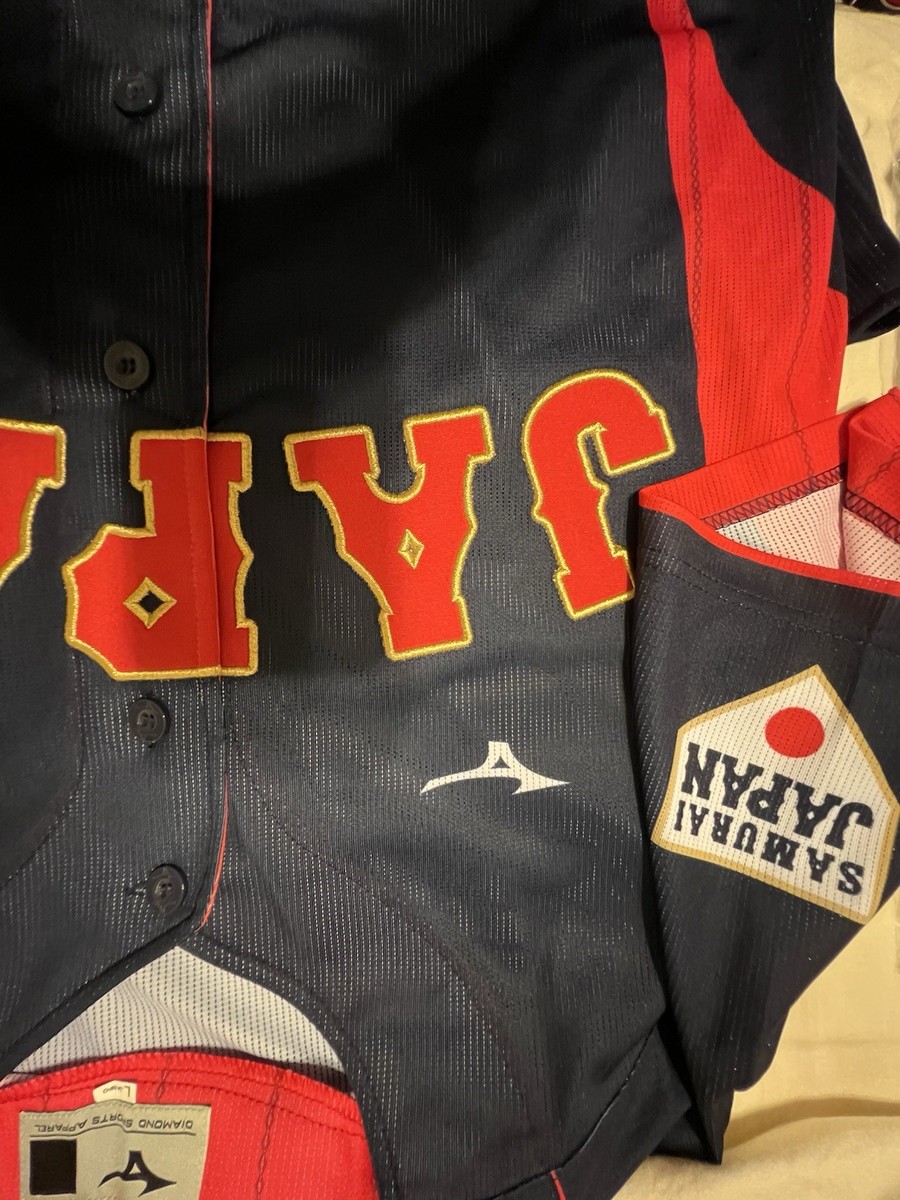 NEW MIZUNO Japan WBC WORLD BASEBALL Classic Jersey Navy Red