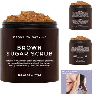 10 oz Brown Sugar Exfoliating Scrub - Gentle & Nourishing for All Skin Types