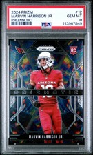 2024 Panini Prizm Prizmatic #12 Marvin Harrison Jr. PSA 10