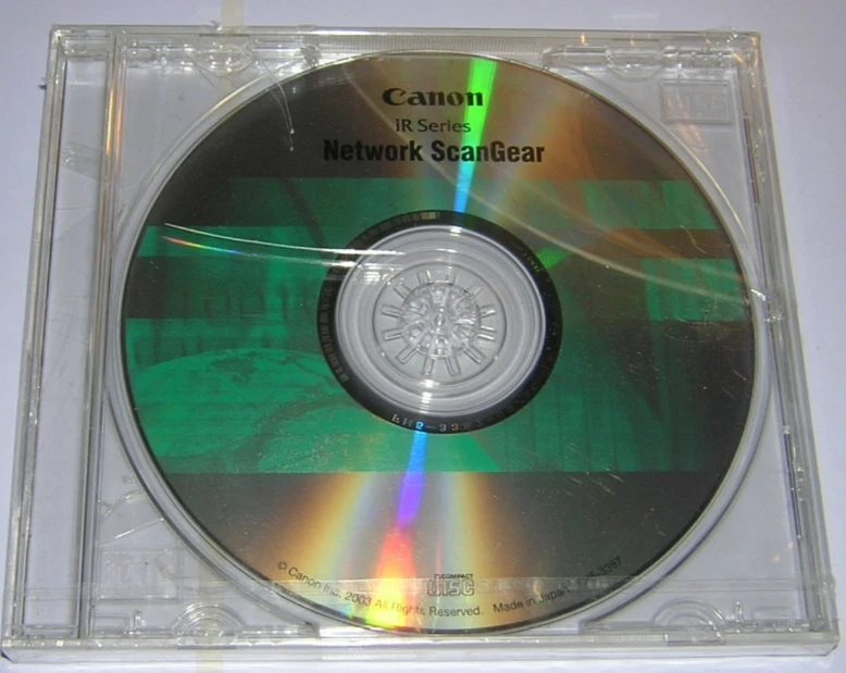 Canon imageRUNNER Series Network ScanGear Scanner Driver CD-ROM (2003) - Image 1 of 1