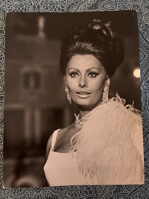 Sophia Loren Vtg 3 Photo Lot 1970 Tazio stamp, w/son Carlo Jr, 1978 Movie Stills
