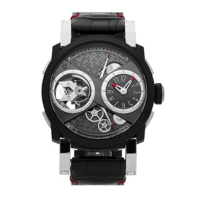 Romain Jerome Moon Orbiter Black Steel Auto Mens Watch 48mm RJ.M.TO.MO.012.01