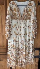 Spell & the Gypsy sz M/L boho festival floral maxi blouson dress new w/o tags AA