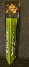 Vintage Carlsberg Beer, 3-Sided Resin Beer Tap Handle with Gold Eagle Topper, 7
