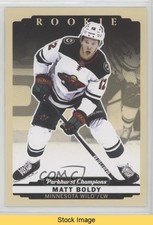 2022 Parkhurst Champions Rookies Photo Variation Achievement Matt Boldy READ 0i6