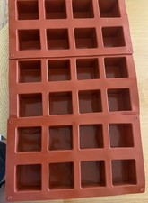 3 x 8 Hohlraum Quadrat Silikon Formen Wachs Schmelzen Seife Schokolade Gelee Form
