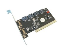 PCI SATA Controller Card 2 // 4 PORTS // RAID 0, 1, 5