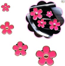 Cute Flowers Air Vent Clips Car Air Freshener, 4pcs Rose Red G Color: Rose Red
