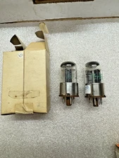 NOS NIB Sylvania JAN-CHS 6J5WGT Matching Pair Preamp Tubes n2