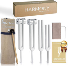 Harmony Tuning Forks for Healing Set 128Hz 136.1Hz 256Hz 384Hz