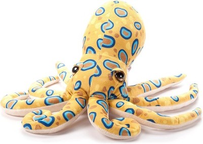 The Petting Zoo Blue Ring Octopus Stuffed Animal Plushie, Gifts for Kids, Wild