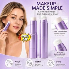 Facelove Foundation Stick, Changing Foundation Stick, 2-in-1 Waterproof Long