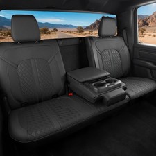 for Dodge Ram Leather Seat Covers, 2019-2026 Crew Cab 1500 Long Horn Limited ...