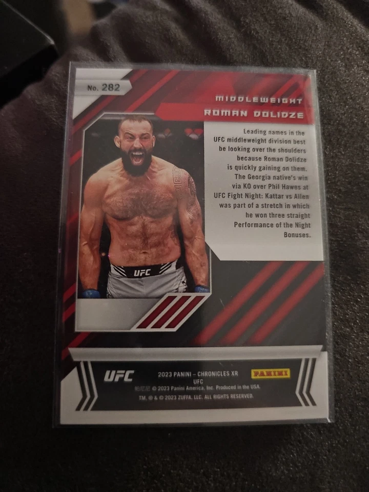 2023 Panini Chronicles UFC - Xr Roman Dolidze #282 Bronze /199 (RC) - Image 2 of 2
