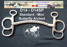 Carriage Driving Butterfly Arched Horse Bit Style D14 Mini - Large