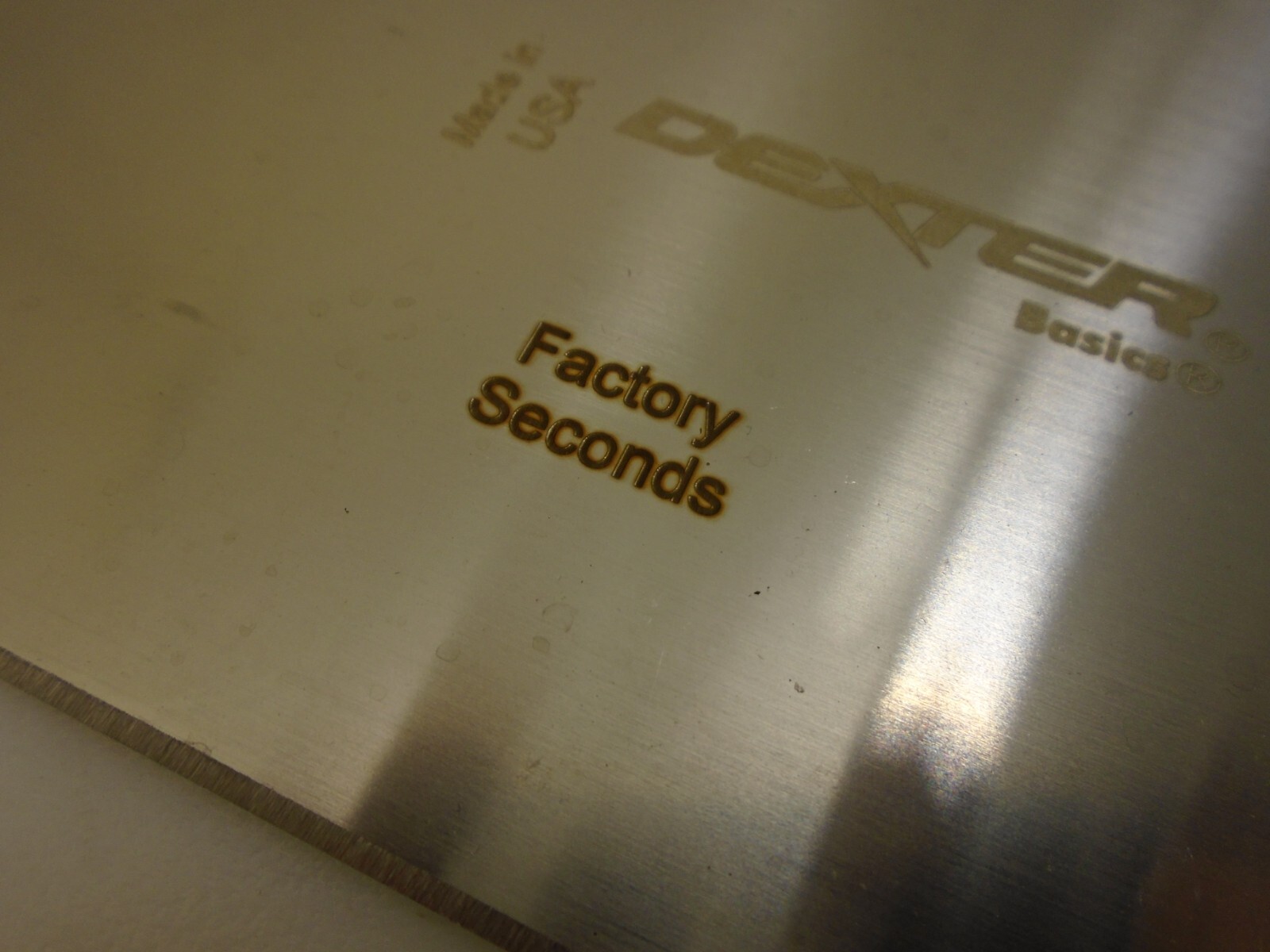 Dexter USA Smashburger  Spatula S289-8 LARGE 8X4 Blade Black Handle Factory2nd