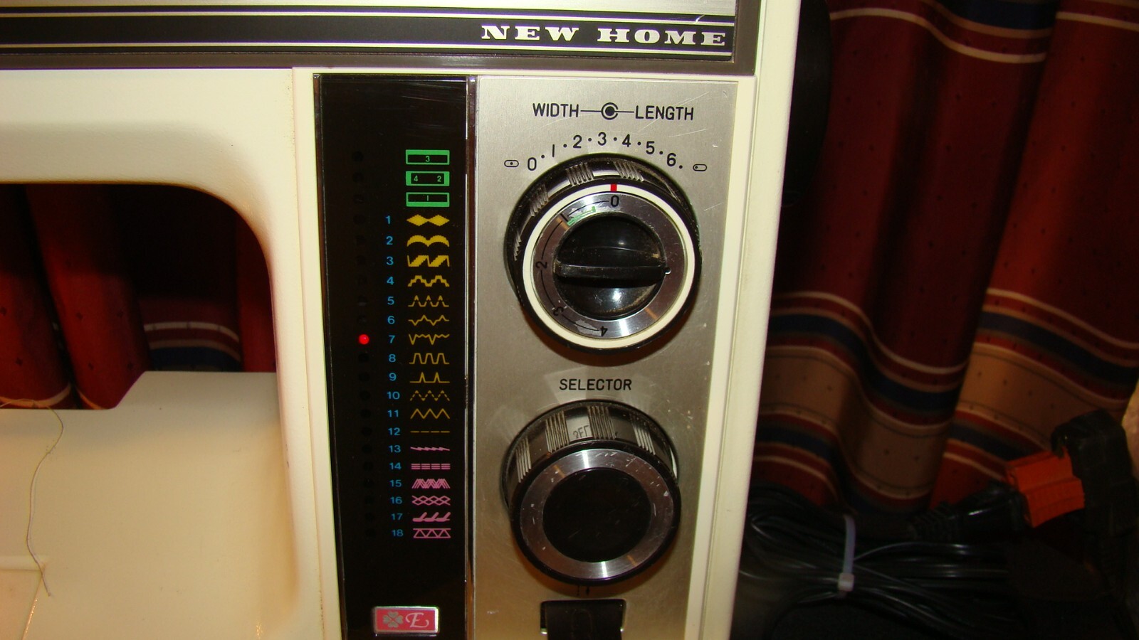 Janome New Home SW2018E Sewing Machine w/ Foot Pedal, Accessories