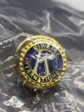 Vintage Kiwanis Blue Enamel Lapel Pin 10mm
