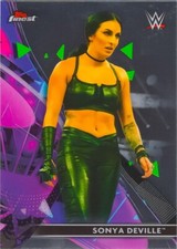 Sonya Deville 2021 Topps Finest WWE Wrestling Smack Down Chrome Base Card #72