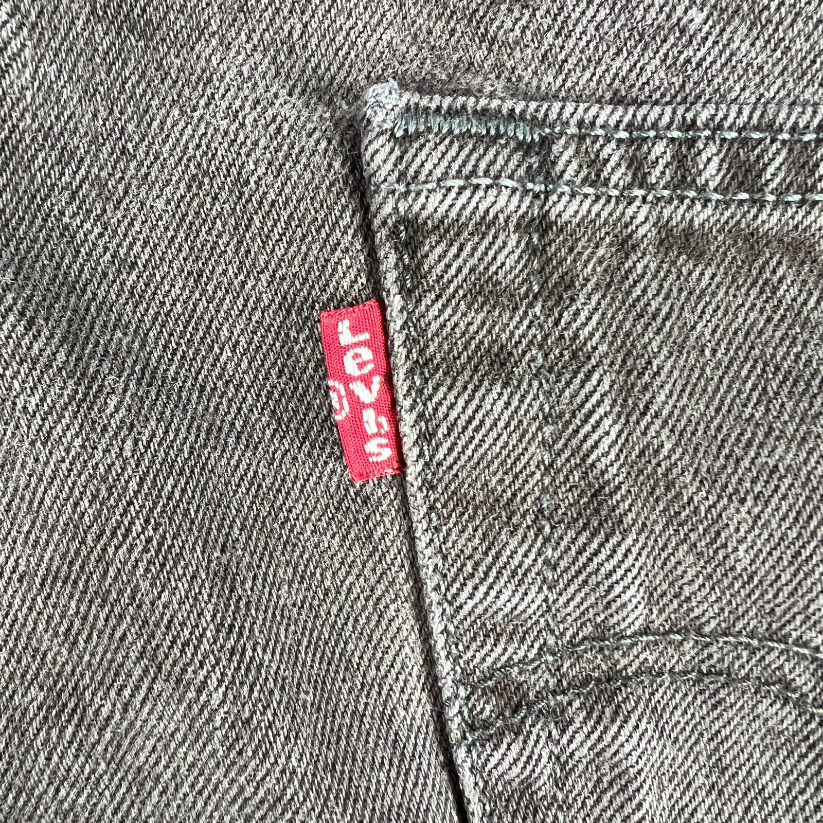 Levi's Jean Shorts Men's 35* 501 Straight Dark Brown Cut Off Denim Jorts Tag 38